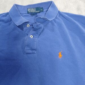 Vintage Polo Ralph Lauren Shirt Mens XL Blue Classic Pony Short Sleeve 90s Y2k